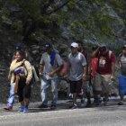  Antonia Ardón salió en una segunda caravana de migrantes que huyen de la crisis en Honduras. 