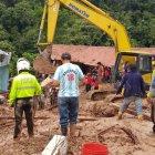  El deslizamiento ocurrió en Limón Indanza debido a las fuertes lluvias que se han registrado en la zona.  