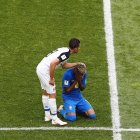  Reacción de Neymar luego de ganar a Costa Rica.  