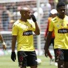  Jugadores de Barcelona en el partido frente a Liga de Quito. 