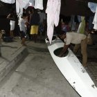  Dentro del kayak solo se encontró uno de los remos, el otro se lo llevó la corriente. 