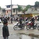  Unidades de la Policía Nacional tuvieron que dar soporte en tres puntos.  