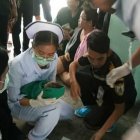  El recién nacido fue trasladado a un hospital para un chequeo médico. 