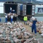  Uno a uno fueron sacados los sacos de yute para la verificación. 