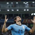  Edinson Cavani abrió el marcador en Sochi.  