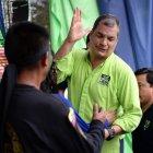  Referencial. Las últimas apariciones de Correa en el país fue durante la campaña por la consulta popular en febrero del 2018.  