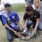  Kléber Morán guardó en una funda las partes del cuerpo encontradas. 