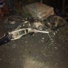  La motocicleta quedó totalmente destruida.  