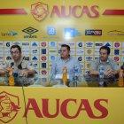 Rueda de prensa de los dirigentes de Aucas para indicar las medidas de seguridad para el juego ante Barcelona. 