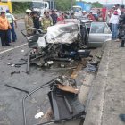  El accidente se produjo a la altura del sector Tres Bocas. 