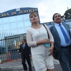  Alexandra Córdova, madre de David Romo, en la audiencia por el caso de desaparición de su hijo en 2017. 