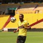  El defensor de 30 años, Frickson Erazo, fue presentado como nuevo refuerzo de Barcelona en julio.  