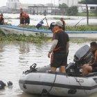  Cuatro de los cinco ocupantes fueron rescatados.. 