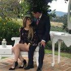  La familia de Esteban Silva, novio de Dayana Morán, asistió ayer a la morada de la famosa para proponerle oficialmente matrimonio. 