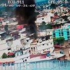  El flagelo ocurrió a las 10:41 en una vivienda de construcción mixta de tres pisos, la cual se contaminó en un 60 % según explicó el ECU 911 en un boletín. 