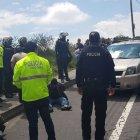  Los pillos fueron interceptados por la policía  