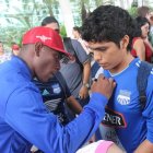  Brayan Angulo fue el goleador de la noche en el partido frente a Santa Fe.  