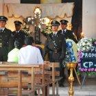  La capilla ardiente del agente que cayó durante un operativo. 