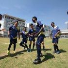  Los jugadores de la selección afinan todo para los próximos partidos.  