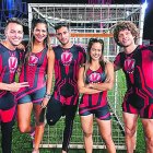  Bryan Ramos junto a sus compañeros participantes de BLN, la  competencia. 