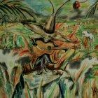  Pintura representativa del Tintín, leyenda del folclor litoral ecuatoriano. 