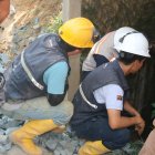  Tres horas llevó el rescate y levantamiento del cadáver. 