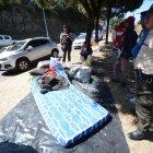  Agentes del distrito La Delicia hacen patrullaje constante en el asentamiento de personas venezolanas.  