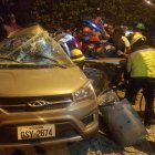  El hombre pudo ser rescatado luego de 20 minutos del siniestro.  