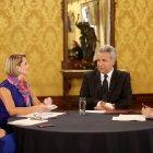  Presidente Morenohabla con los medios. 