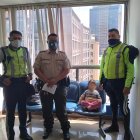 Agentes de Tránsito rescataron al menor de edad.