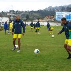 Los jugadores de Gualaceo estaban listos para probarse ante los morlacos