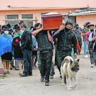 José Toaquiza, de 33 años, fue sepultado en el cementerio de Oyacoto.
