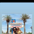 El pedido de Ana Paula, la hija de Chito Vera, se hizo realidad, era la foto con el letrero de Las Vegas de fondo.