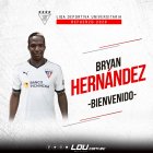 Hernández fue anunciado por Liga de Quito