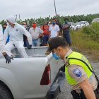 El cadáver fue llevado hasta la morgue del hospital Darío Machuca, en el cantón La Troncal.
