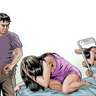 Con una escopeta habría amedrentado a la adolescente.