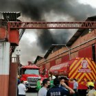 Desde el puente de la Unidad Nacional se podía visualizar el siniestro.