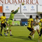 Barcelona ganó a Mushuc Runa, pero al final se armó la polémica por un supuesto penal que no se pitó a favor del local