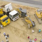 La maquinaria ingresó a la vía Santa Lucía-Cabuyal. Las labores tomarán cerca de 240 días.