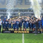 Enner Valencia festeja  su primer título con el equipo turco