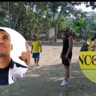 Jefferson Montero llegó de Inglaterra y se dio tiempo para visitar la cancha del sector de La Carolina en la vía Babahoyo- Baba