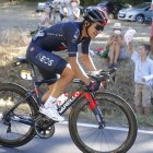 El ciclista ecuatoriano Richard Carapaz terminó en la prueba de ayer en el puesto 24.