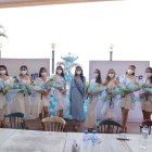 Las candidatas a soberana de Guayaquil fueron presentadas con mascarillas.