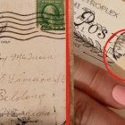 Imágenes de la postal que llegó a su destino un siglo atrás.