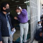 Los perjudicados se acercaron a la Fiscalía de Pichincha para colocar la denuncia por el robo de los equipos.