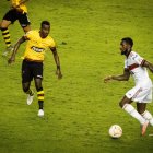 Apenas dos goles en cuatro partidos ha logrado Barcelona y le han convertido 10. Una cosa de locos.