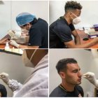 Después del entrenamiento, el equipo canario se sometió a las pruebas para detectar Covid-19.