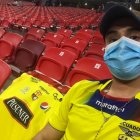 Marcelo Cárdenas estuvo presente en la final de la Supercopa de Europa, que se disputó en Budapest, Hungría.