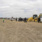 Policías y autoridades de la provincia estuvieron en el lugar donde aterrizaban ilegalmente vehículos aéreos de 'narcos'.