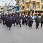 Comunidades de Chimborazo, Tungurahua y Manabí se hicieron presentes en la marcha.